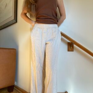 Old Navy tan Wide Leg linen pants